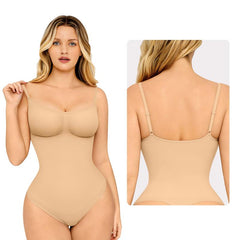 Seamless Covered Bust Jumpsuit Fit Comfort SlimmingThong Bodysuit