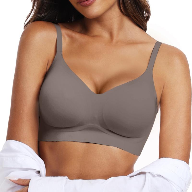 Seamless No Underwire Comfort Push Up Bra Wireless Bralette Full Coverage Bra