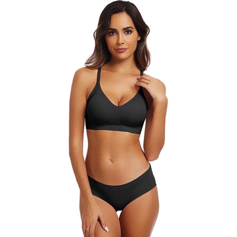 Seamless No Underwire Comfort Push Up Bra Wireless Bralette Full Coverage Bra
