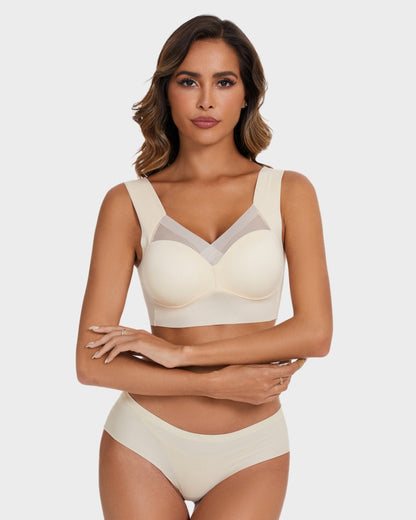 Comfortable Smoothing Mesh Bra