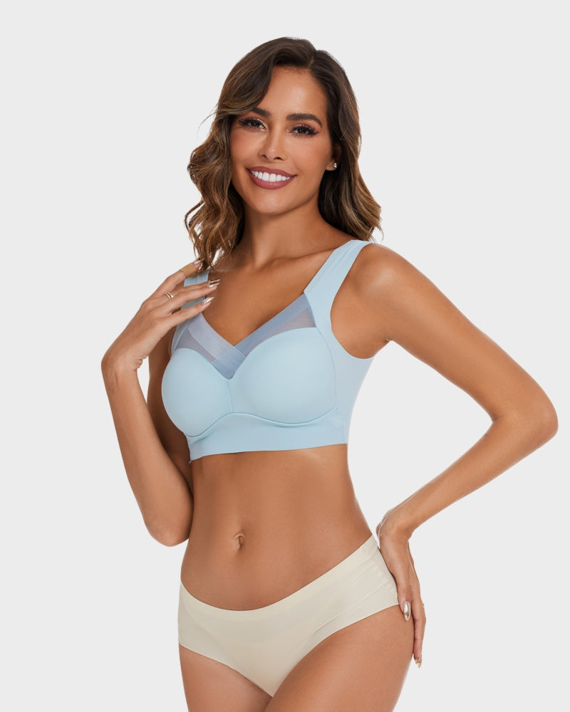 Comfortable Smoothing Mesh Bra