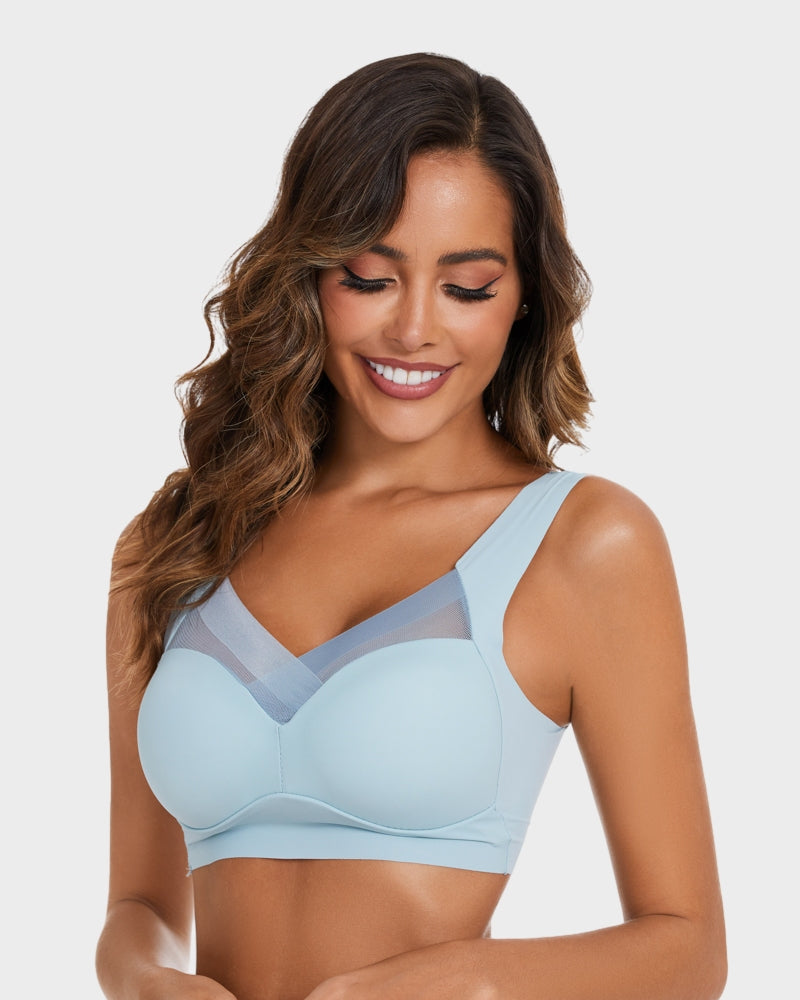 Comfortable Smoothing Mesh Bra