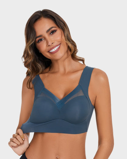 Comfortable Smoothing Mesh Bra