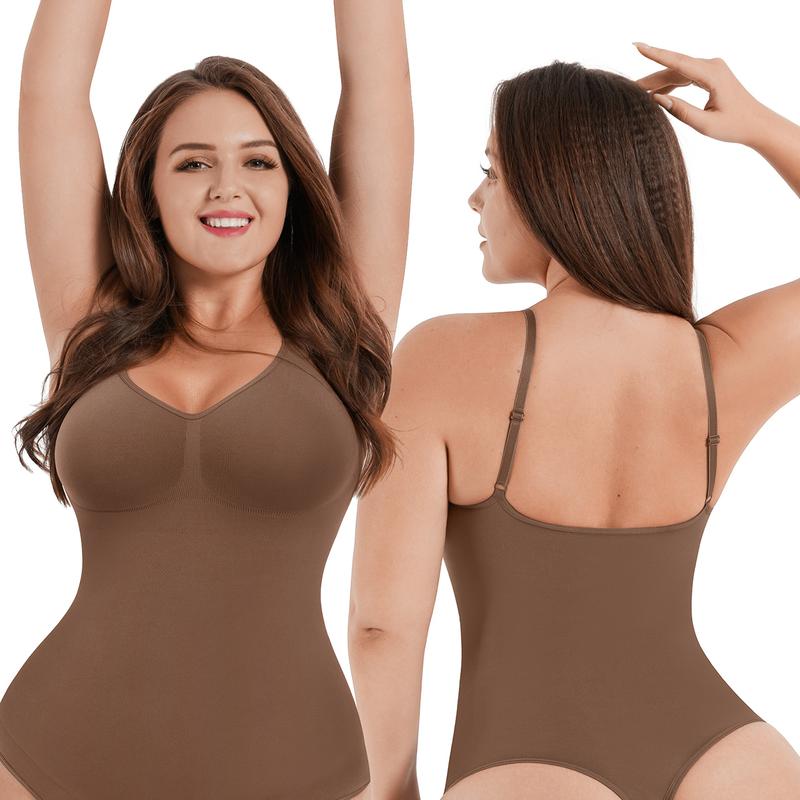 Seamless Covered Bust Jumpsuit Fit Comfort SlimmingThong Bodysuit