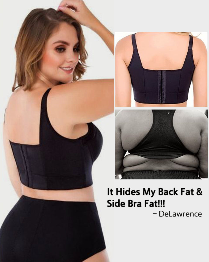 Sujetador push-up que suaviza la espalda - Negro + Beige (PAQUETE DE 2)