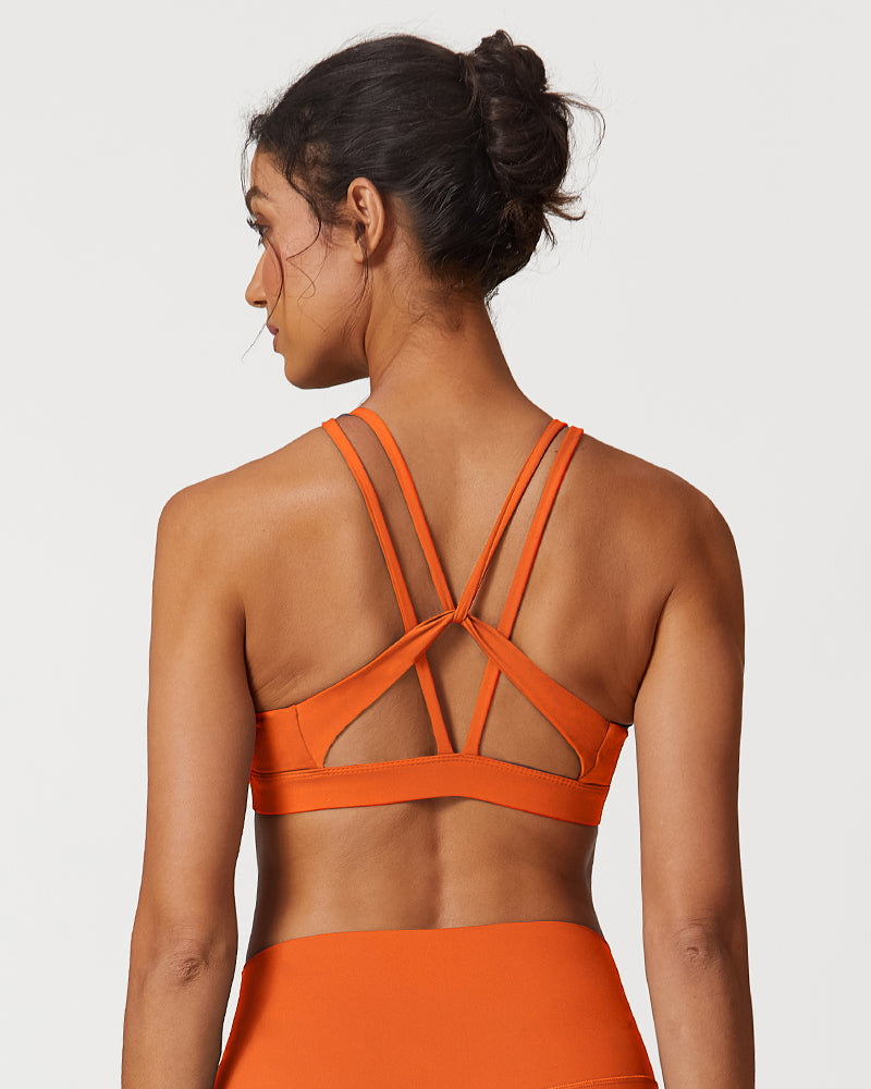 Lightweight Cross-Back Strappy Sports Bra