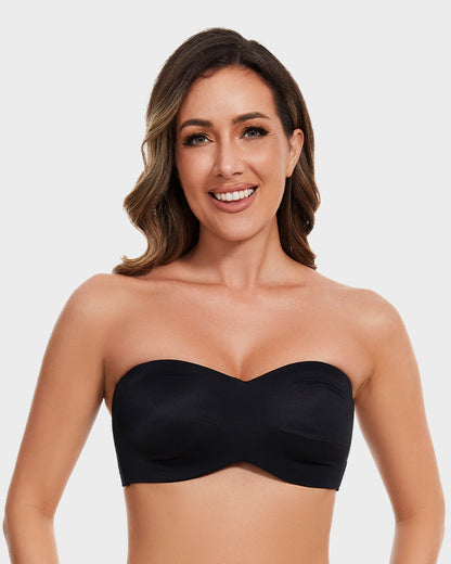 Full Support Non-Slip Convertible Bandeau Bra