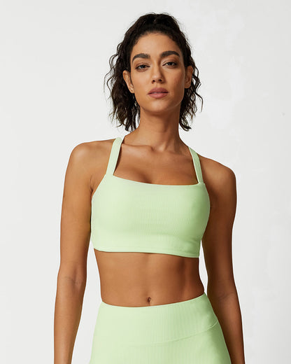 Comfort Ribbed Support Sports Bra