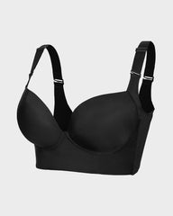 Plus size Back Smoothing Underwire Push Up Bra
