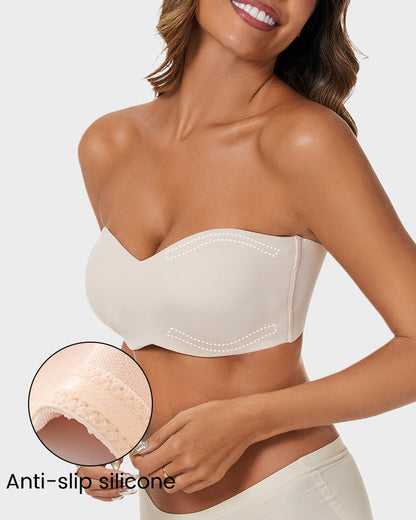 Full Support Non-Slip Convertible Bandeau Bra