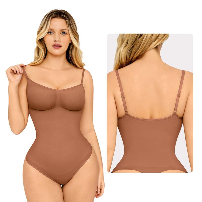 Seamless Covered Bust Jumpsuit Fit Comfort SlimmingThong Bodysuit