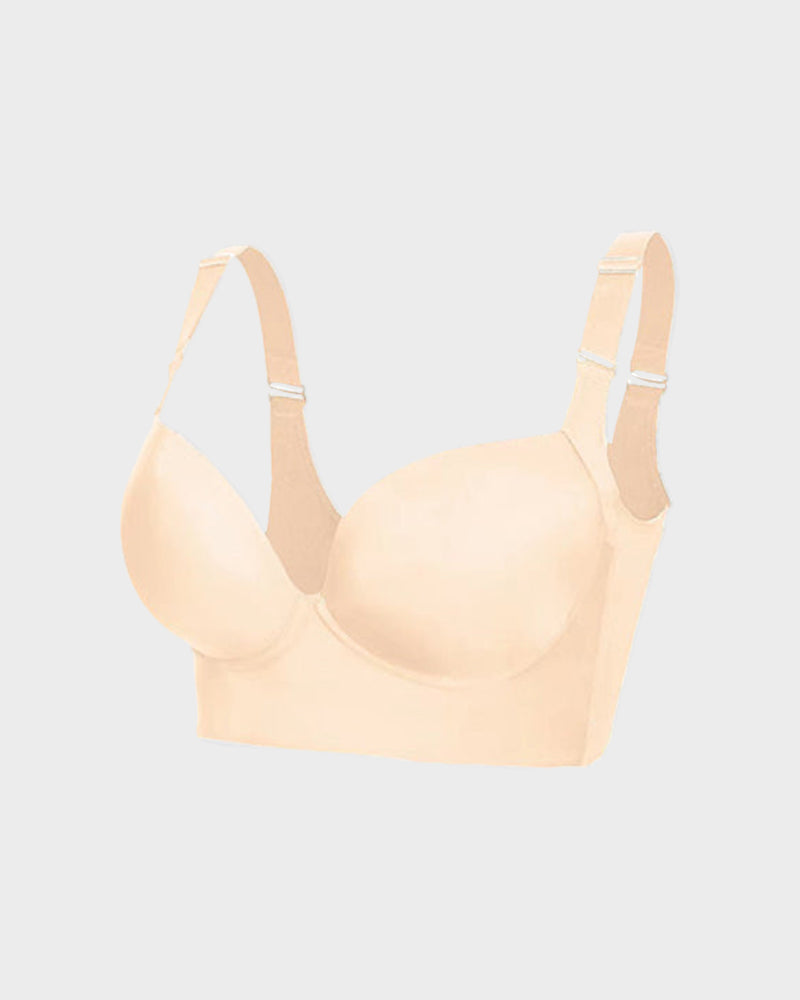 Sujetador push-up que suaviza la espalda - Negro + Beige (PAQUETE DE 2)