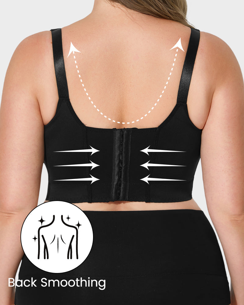 Plus size Back Smoothing Underwire Push Up Bra