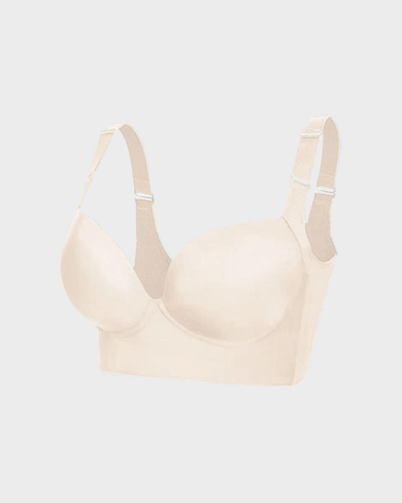 Plus size Back Smoothing Underwire Push Up Bra