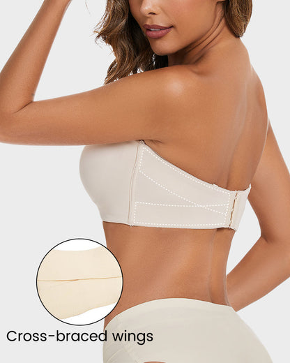 Full Support Non-Slip Convertible Bandeau Bra