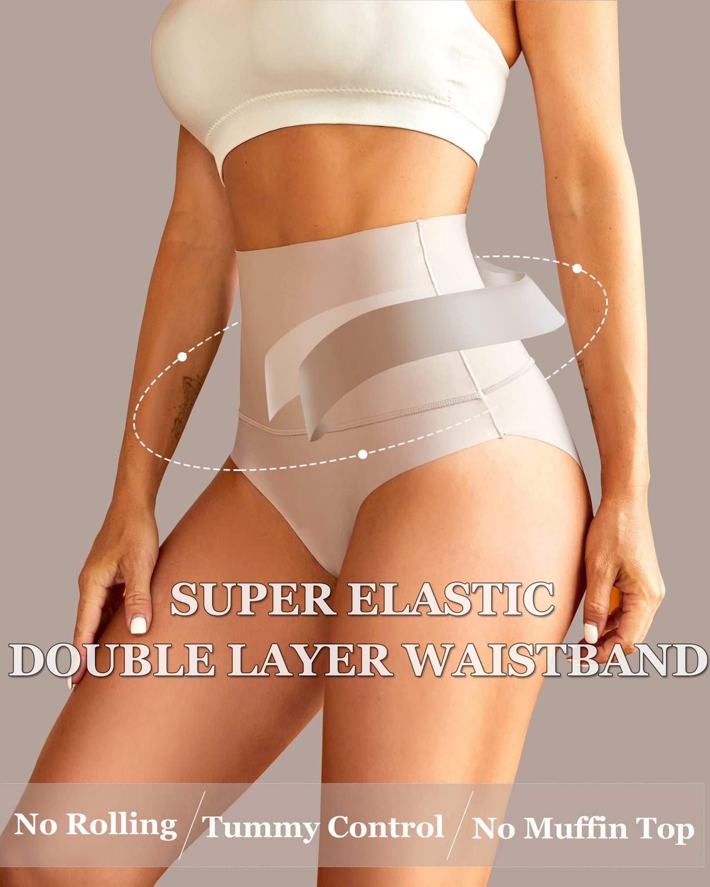 3-Pack High Waisted Tummy Control Briefs