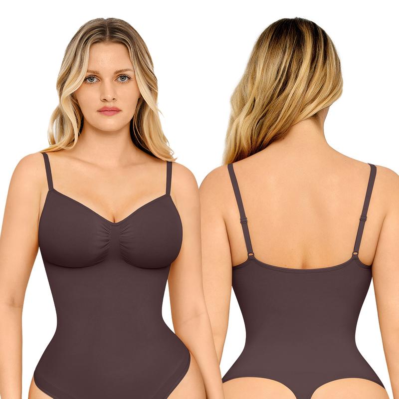Seamless Covered Bust Jumpsuit Fit Comfort SlimmingThong Bodysuit