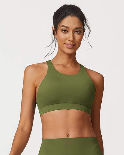 Lightweight Cross-Back Strappy Sports Bra