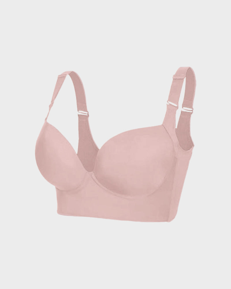 Sujetador push-up que suaviza la espalda - Negro + Beige (PAQUETE DE 2)