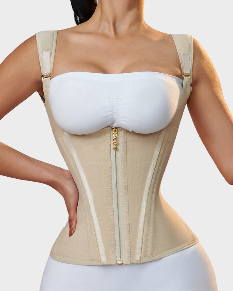 Double Waistband Corset Vest