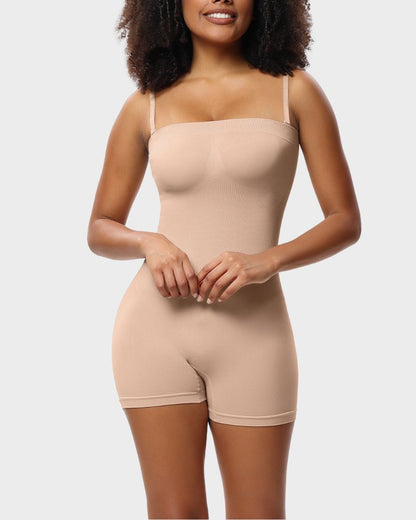 Strapless Slip Shapewear Bodysuit