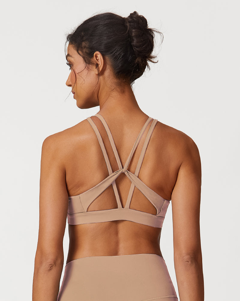 Lightweight Cross-Back Strappy Sports Bra