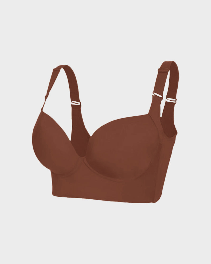 Sujetador push-up que suaviza la espalda - Negro + Beige (PAQUETE DE 2)