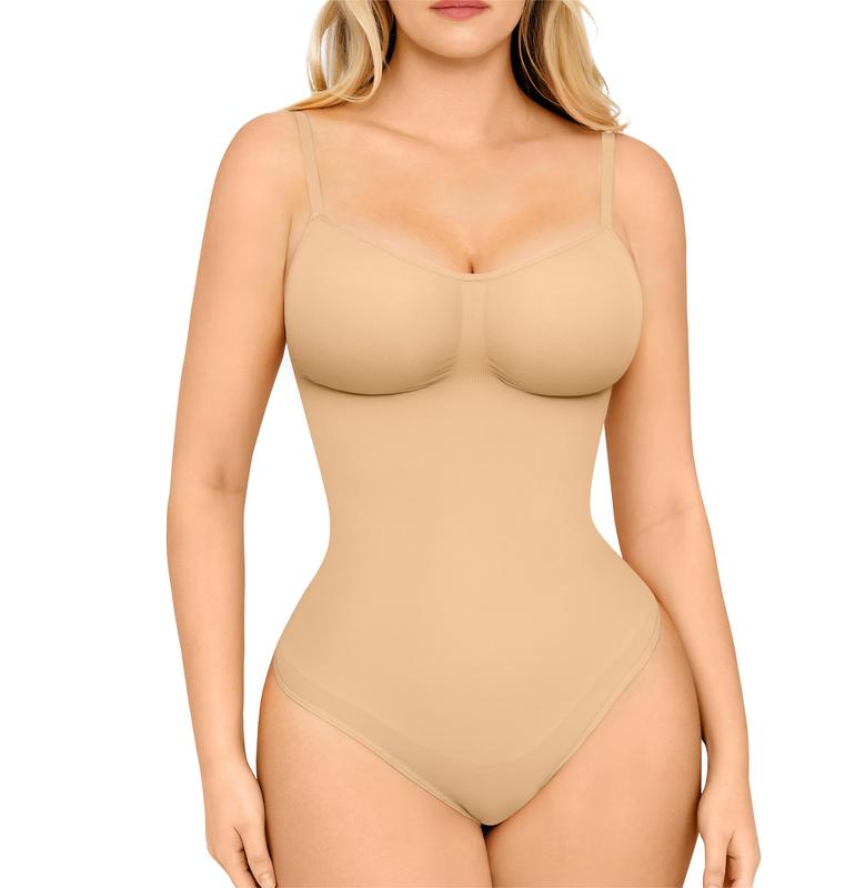 Seamless Covered Bust Jumpsuit Fit Comfort SlimmingThong Bodysuit