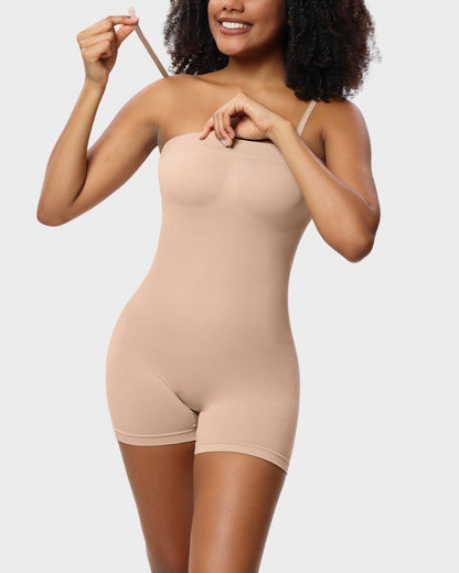 Strapless Slip Shapewear Bodysuit