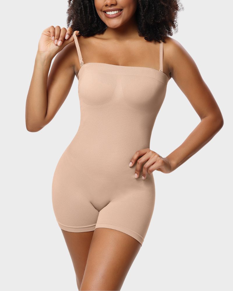 Strapless Slip Shapewear Bodysuit