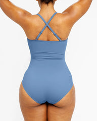 Women's Smart Sculpt Shaping Swimsuit U-Ring Cut Out Tummy Tucking Swimwear