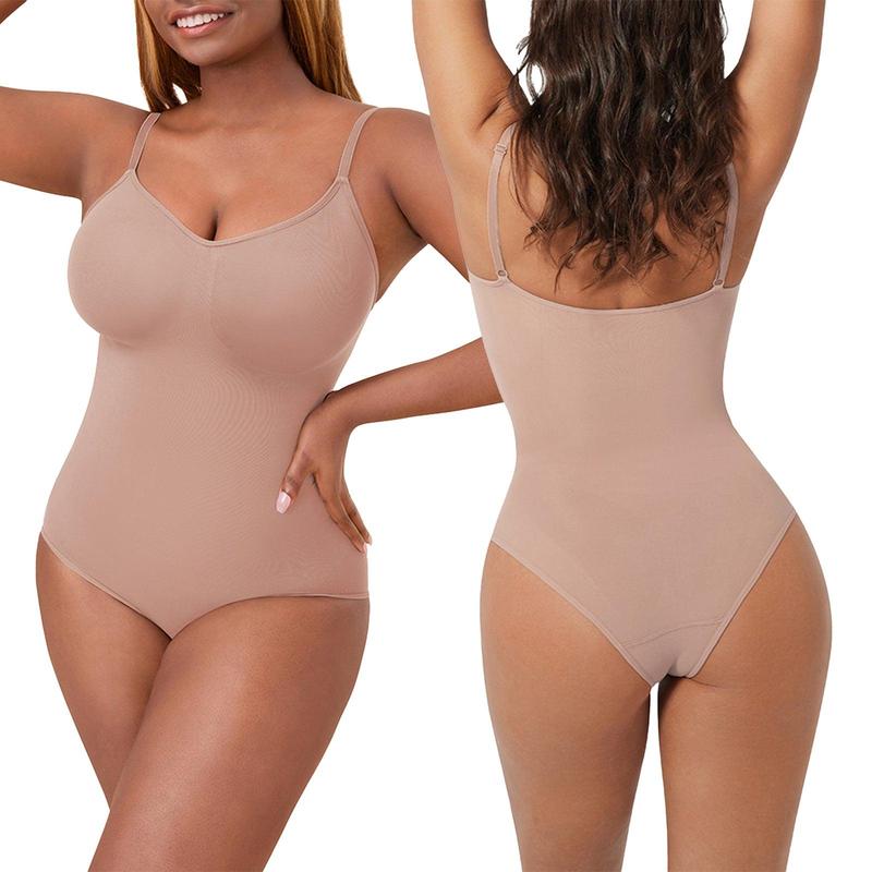 Seamless Covered Bust Jumpsuit Fit Comfort SlimmingThong Bodysuit