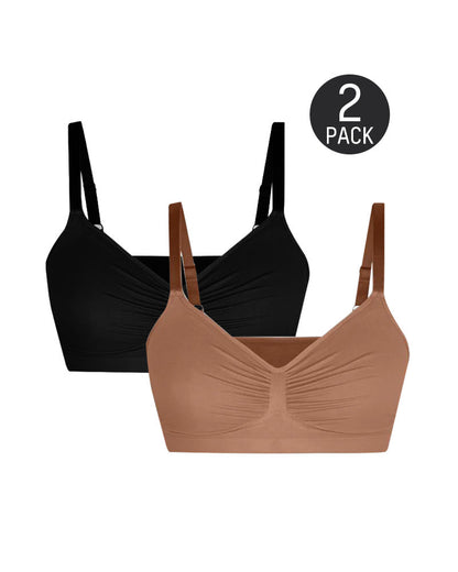 Women's Full Coverage Non-Padded Wireless Sculpt Bra