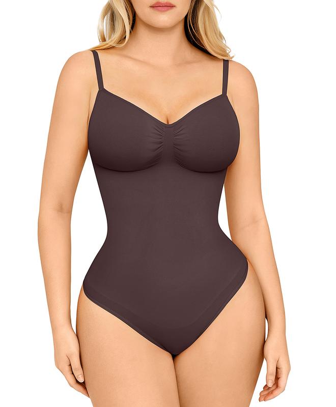 Seamless Covered Bust Jumpsuit Fit Comfort SlimmingThong Bodysuit