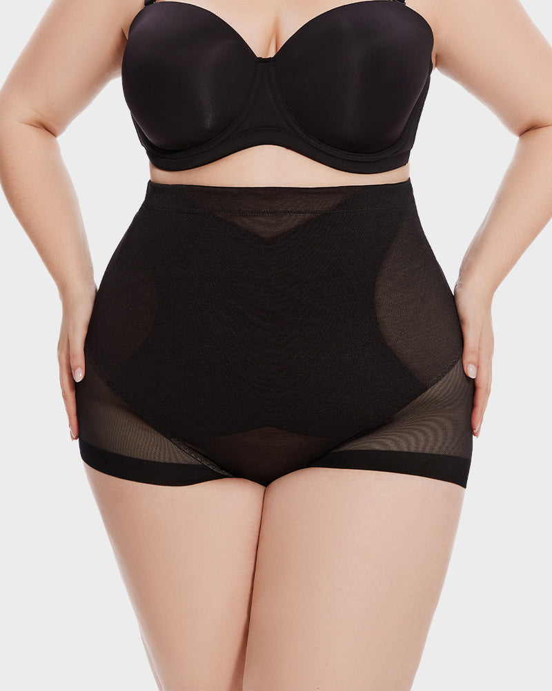 High Waist Mesh Tummy Control Butt Lifting Shaping Panty