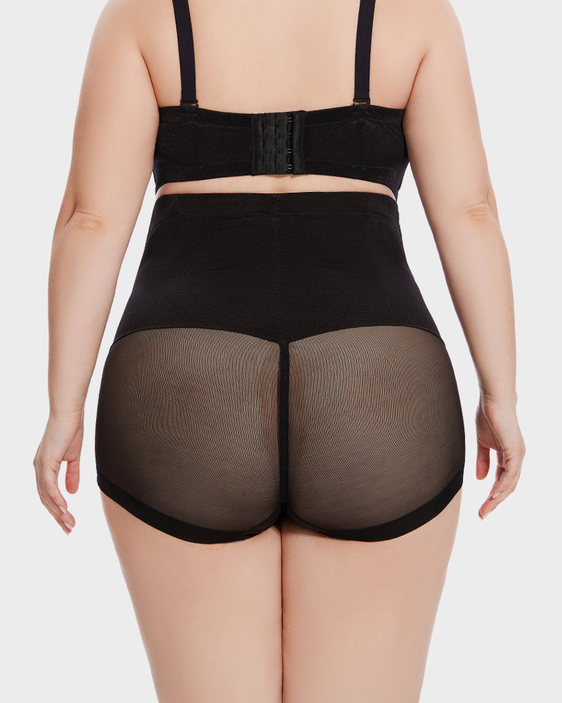 High Waist Mesh Tummy Control Butt Lifting Shaping Panty