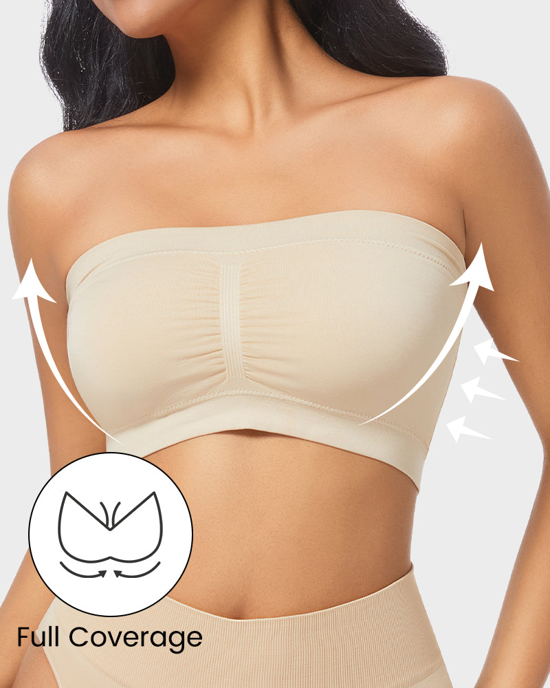 Seamless Comfort Non-Padded Strapless Bandeau Bra