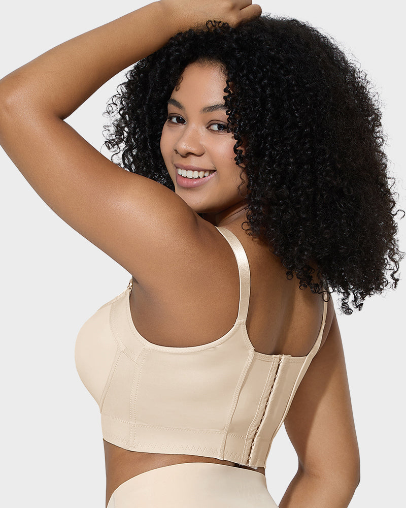 Plus size Back Smoothing Underwire Push Up Bra
