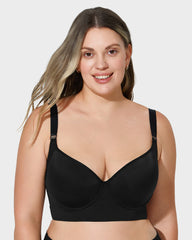 Plus size Back Smoothing Underwire Push Up Bra