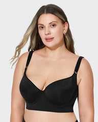 Plus size Back Smoothing Underwire Push Up Bra