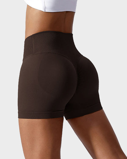 V-Cross Waist Butt Lifting Fitness Shorts