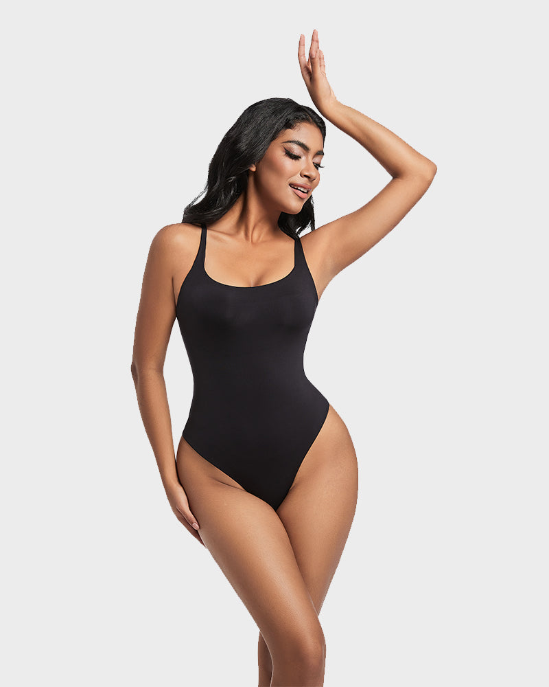 Seamless Sculpt Sleeveless Scoop Neck Thong Bodysuit