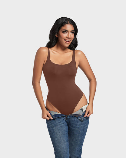 Seamless Sculpt Sleeveless Scoop Neck Thong Bodysuit