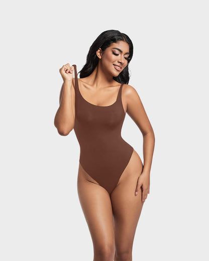 Seamless Sculpt Sleeveless Scoop Neck Thong Bodysuit