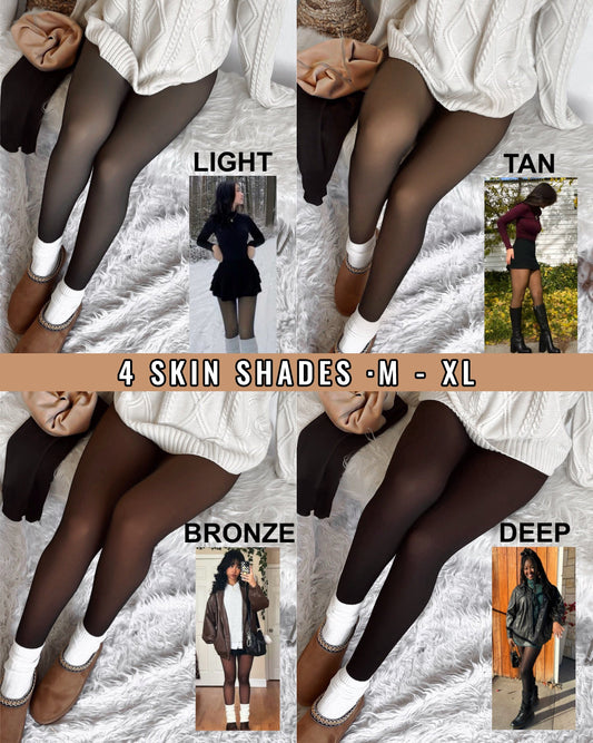 Translucent Fleece Lined Tights