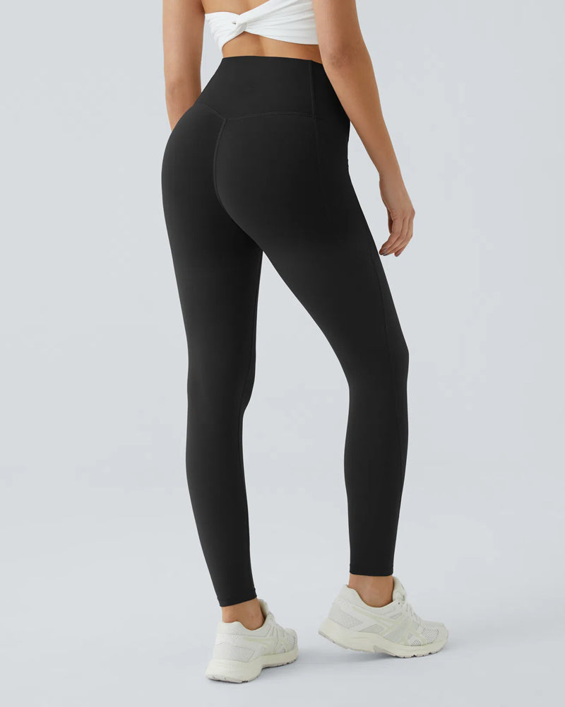 High Waisted Tummy Control Pocket Shaping Training Leggings (2 Pack)