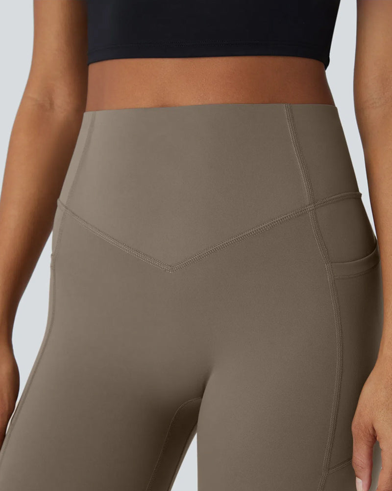 High Waisted Tummy Control Pocket Shaping Training Leggings (2 Pack)